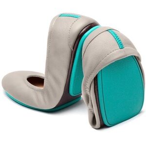 Tieks feather grey gray size 11